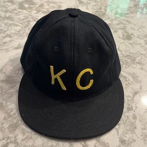KC Baldwin wool black gold Mizzou baseball hat cap size 7